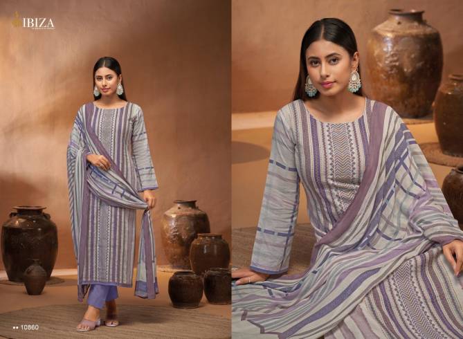 Nooria By Ibiza Pure Linen Cotton Printed Dress Material Wholesale Price In Surat